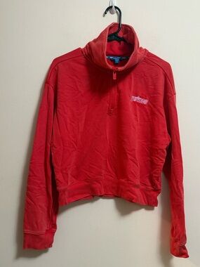Prince Red Quarter-Zip Sweatshirt Pullover